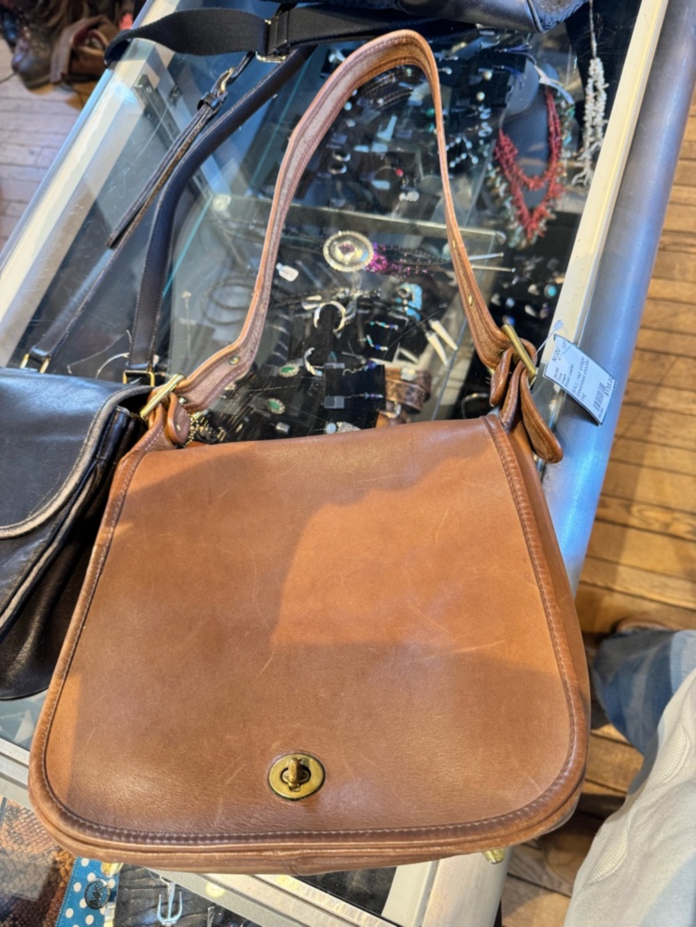 Coach Vintage Stewardess Leather Shoulder Bag